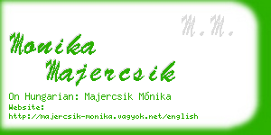 monika majercsik business card