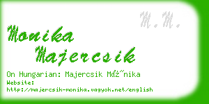 monika majercsik business card